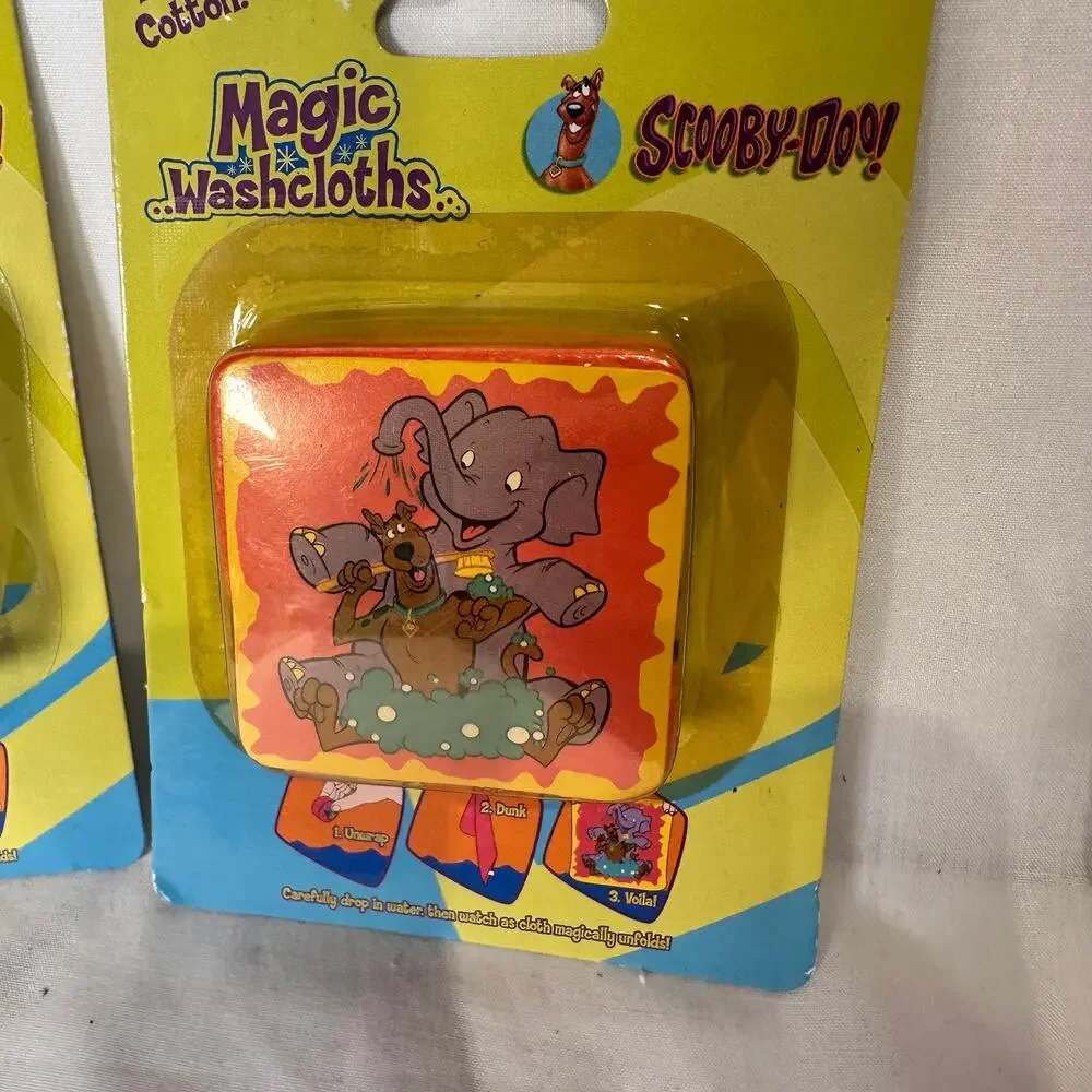 New in Package Set of 3 Magic Washcloths Vintage 2006 Scooby Doo My Little Pony